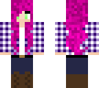 pink haired farmer