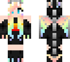 rainbow ender dragon girl