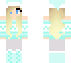 teal cozy girl- edit