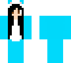 blue panda girl