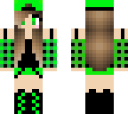 cute green girl