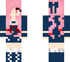cute pink hair girl