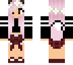cute pink wolf girl