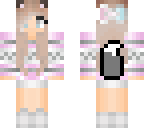 cute winter cat girl
