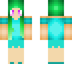 green haired girl