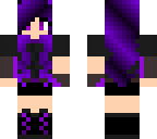 neon purple girl