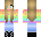 pastel rainbow girl