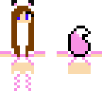 pink wolf girl