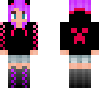 purple and hot pink girl