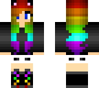 rainbow cat girl