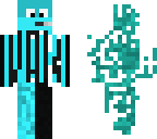 blue and black