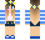 blue flower girl
