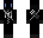 blue fox with face mask