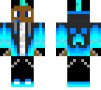 cool guy with blue mowhawk