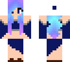 cute blue dressed girl