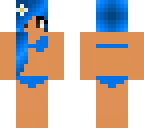 girl ubsest with blue
