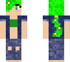 green cool summer girl