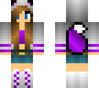 purple fox girl