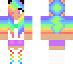 rainbow music girl