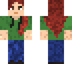 redhead green hoodie