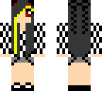 yellow strip hair cat girl