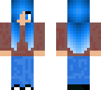 blue haired girl