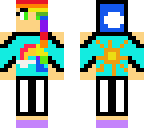 cool rainbow girl
