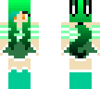 green bunny girl