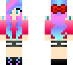 light rainbow haired girl