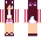 purple beach girl
