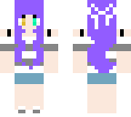 purple haired girl