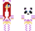 purple panda girl
