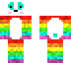 rainbow kawaii panda