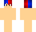 red and blue hair base