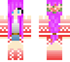 red flowers girl