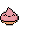 supper cute pink cup-cake