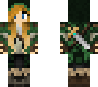 warrior girl green