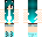 blue cat girl