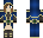 blue cloaked girl