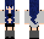 blue haired girl