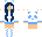 blue panda girl