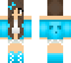 brown hair cute slime girl