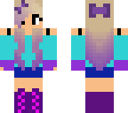 cute blue and purple girl