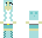 cute blue slime girl