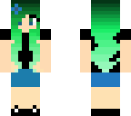 cute green ombre skin