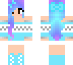 cute light blue girl