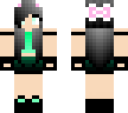 cyan cat girl