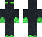 enderman flaming green