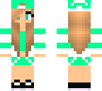girl with green