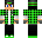 green cute boy